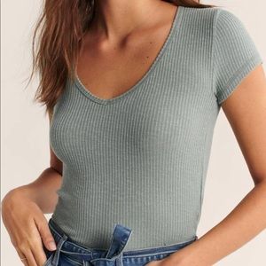 NWT Soft AF V Neck Tee